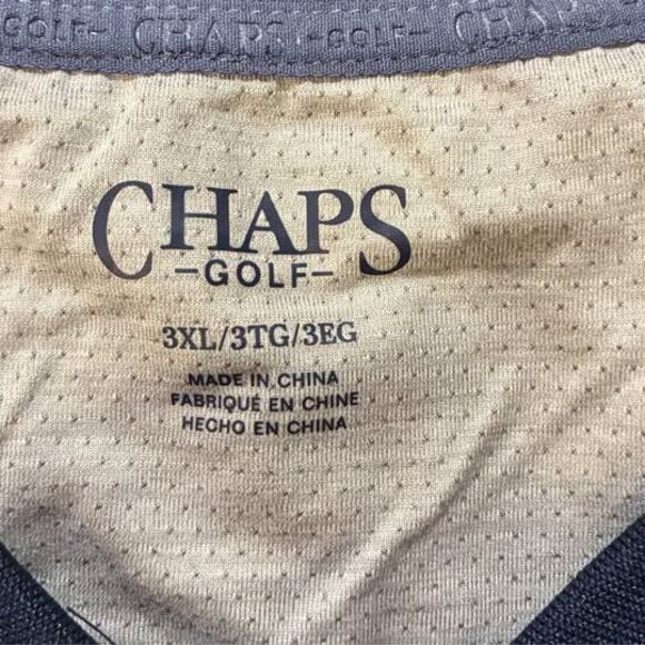 Chaps Golf Dark Blue Polo Shirt 3XL - Picture 3 of 6